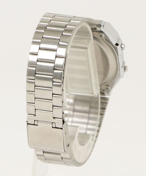 CASIO（カシオ） デジタル腕時計 FREE ブラック×シルバー メンズ