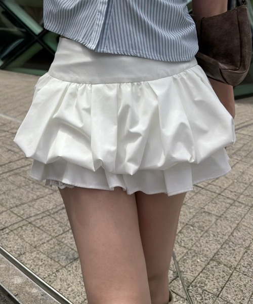 Ray Cassin（レイカズン） スカート 夏 ティアードバルーンミニ