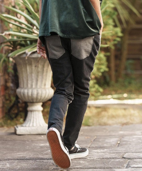 「CAMBIO」 デニムパンツ L ブラック メンズ_画像4