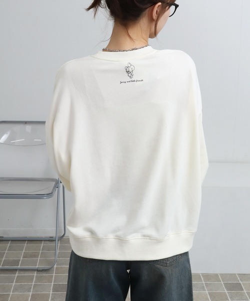 トレーナー スウェット 「Tom ＆ Jerry/トム ジェリー」サガラ刺繍 裏