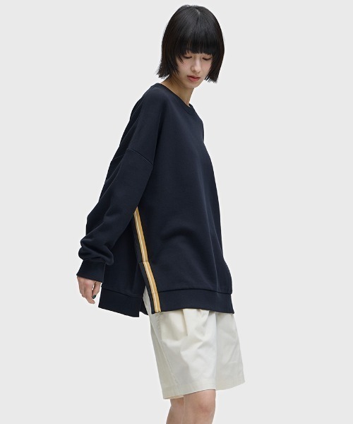 トレーナー スウェット Tape Detail Sweatshirt／テープディテールスウェットシャツ レディースの画像