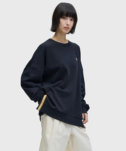 トレーナー スウェット Tape Detail Sweatshirt／テープディテールスウェットシャツ レディースの画像