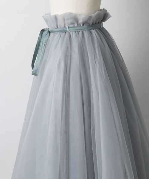 「J1U by LA BELLE ETUDE」 フレアスカート FREE スモークピンク レディース_画像7