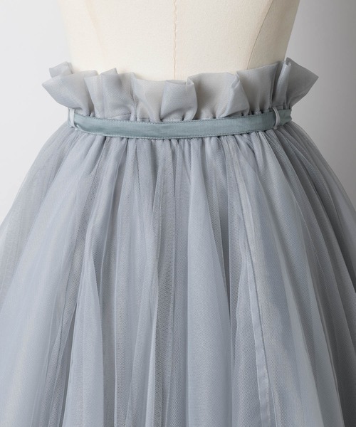 「J1U by LA BELLE ETUDE」 フレアスカート FREE スモークピンク レディース_画像8