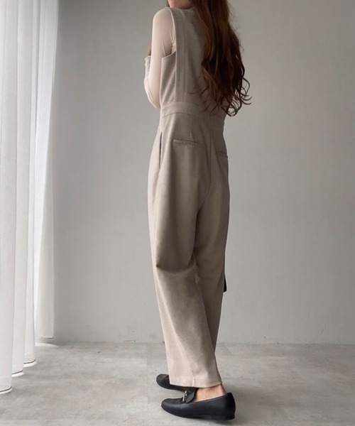 「FILLOU」 オーバーオール X-LARGE グレイッシュベージュ レディース_画像8