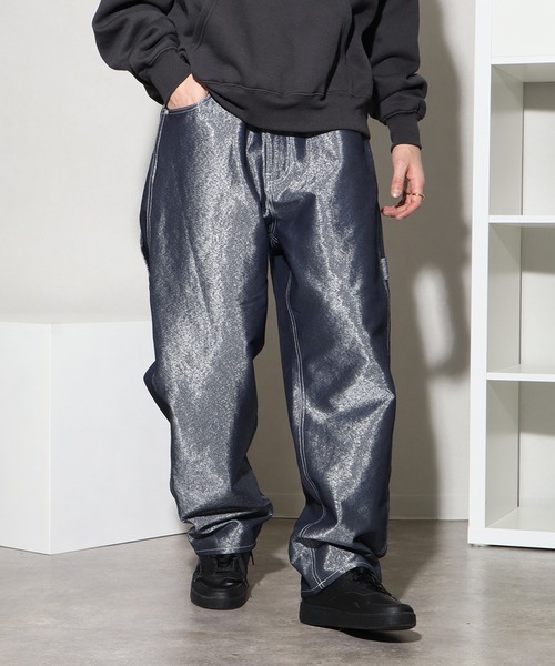 「FUBU」 デニムパンツ 38inch ネイビー メンズ_画像4