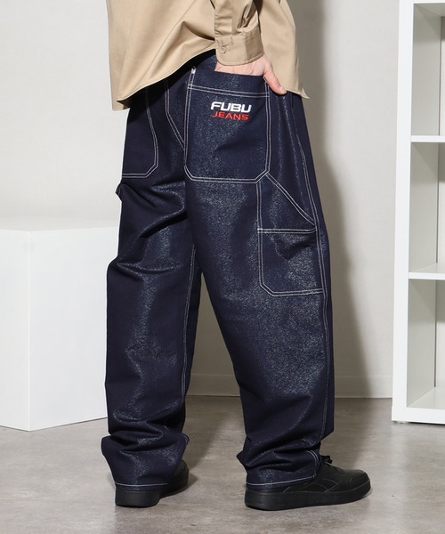 「FUBU」 デニムパンツ 38inch ネイビー メンズ_画像7