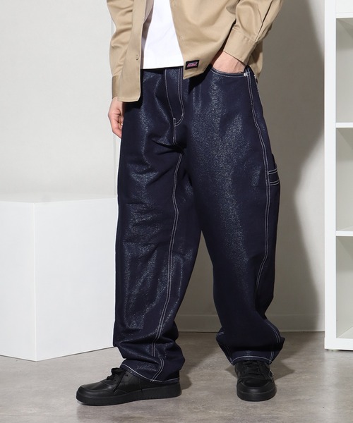 「FUBU」 デニムパンツ 38inch ネイビー メンズ_画像9