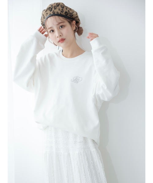 「JUMELLE」 スウェットカットソー FREE ホワイト レディース_画像4