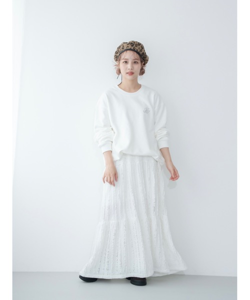 「JUMELLE」 スウェットカットソー FREE ホワイト レディース_画像8