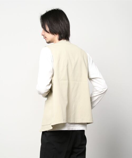 「BEAMS PLUS」 ベスト SMALL サックスブルー メンズ_画像3