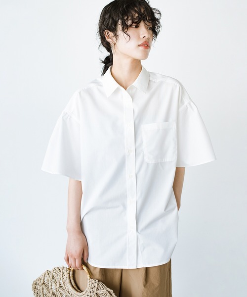 「haco!」 半袖シャツ SMALL ブルー レディース_画像4