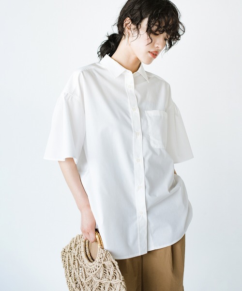 「haco!」 半袖シャツ SMALL ブルー レディース_画像5