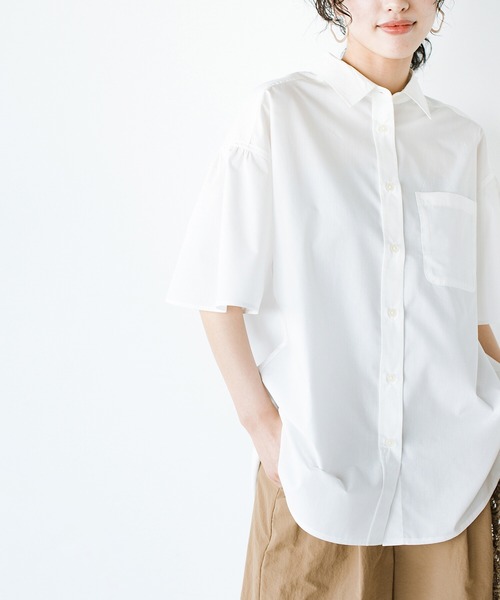 「haco!」 半袖シャツ SMALL ブルー レディース_画像6