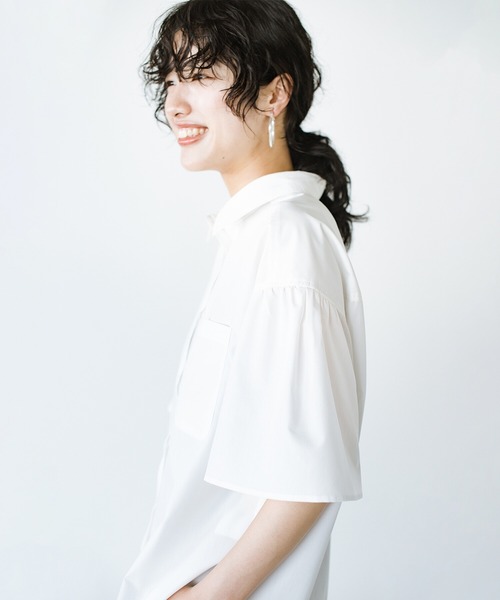 「haco!」 半袖シャツ SMALL ブルー レディース_画像7