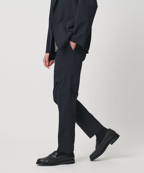 ユナイテッドアローズ セーラーサージ ワイドストレート スラックス ブラック　M UNITED ARROWS（ユナイテッドアローズ） パンツ ウェザーコンフォート