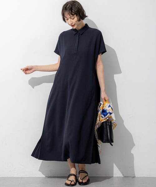 23区（ニジュウサンク） ワンピース 半袖 ドライ2WAYツイル ワンピース