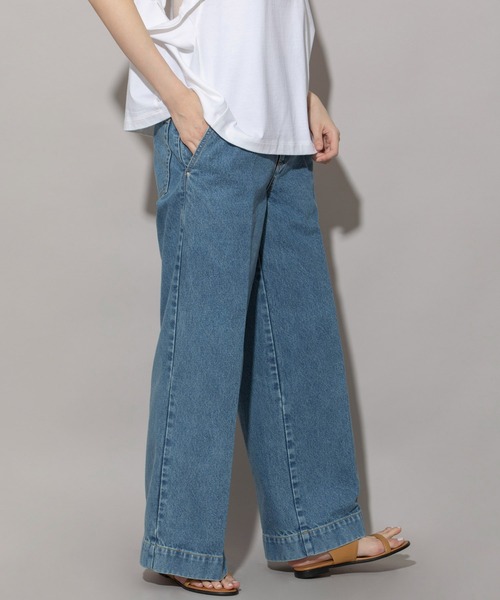 「Munich」 デニムパンツ S ネイビー レディース_画像4