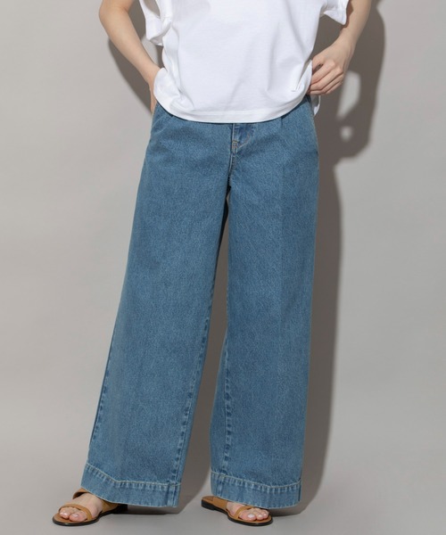 「Munich」 デニムパンツ S ネイビー レディース_画像5