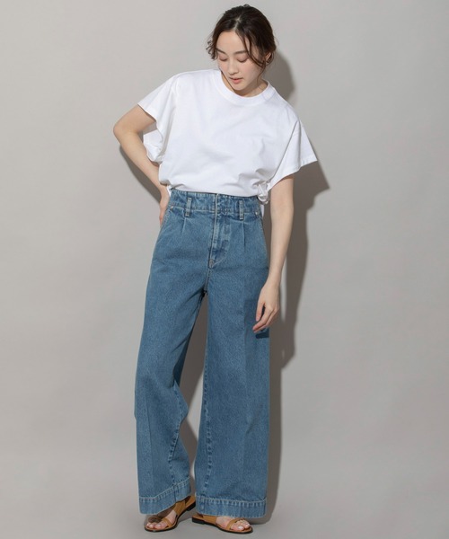 「Munich」 デニムパンツ S ネイビー レディース_画像6