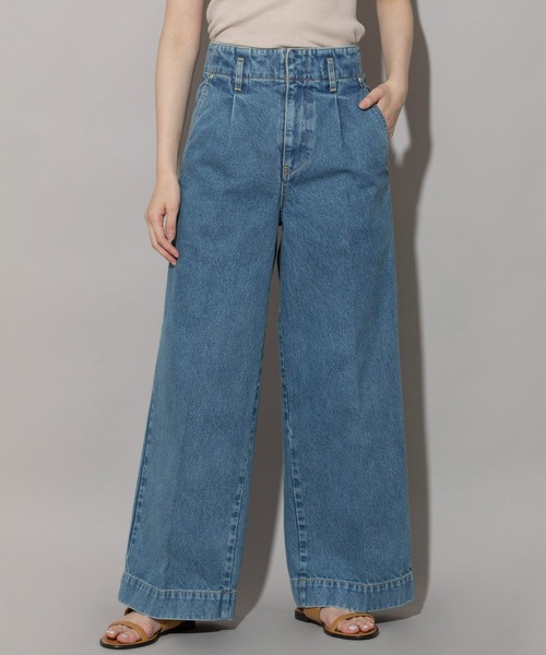 「Munich」 デニムパンツ S ネイビー レディース_画像8