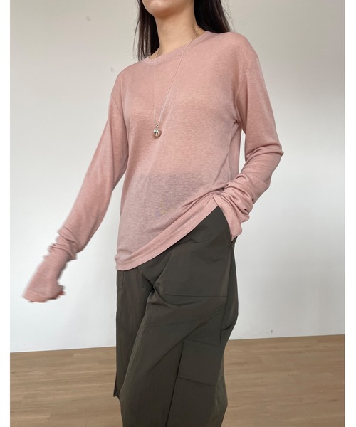 「Didot.showroom」 長袖カットソー FREE ブラック レディース_画像3