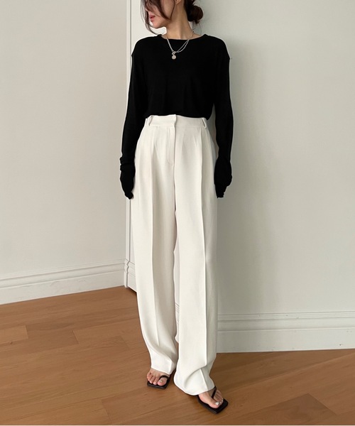 「Didot.showroom」 長袖カットソー FREE ブラック レディース_画像7