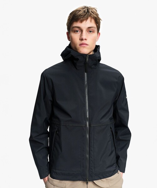 マウンテンパーカー ウインドブレーカー GORE-TEX ゴアテックス 防風 防水 透湿 2レイヤー ライトウェイト ショートフーデッドジャケットの画像