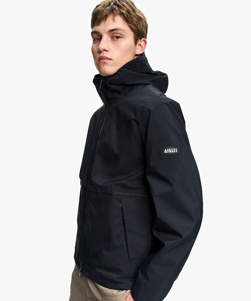 マウンテンパーカー ウインドブレーカー GORE-TEX ゴアテックス 防風 防水 透湿 2レイヤー ライトウェイト ショートフーデッドジャケットの画像
