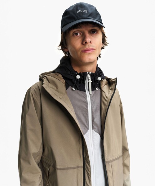 マウンテンパーカー ウインドブレーカー GORE-TEX ゴアテックス 防風 防水 透湿 2レイヤー ライトウェイト ショートフーデッドジャケットの画像