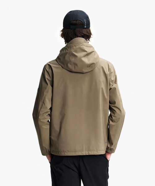 マウンテンパーカー ウインドブレーカー GORE-TEX ゴアテックス 防風 防水 透湿 2レイヤー ライトウェイト ショートフーデッドジャケットの画像