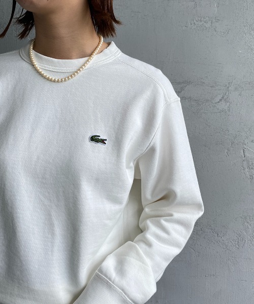 「LACOSTE」 スウェットカットソー 3 ネイビー レディース_3