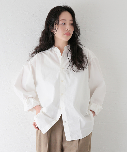 ブラウス シャツ 「BASERANGE/ベースレンジ」CLAUDE SHIRT シャツ レディースの画像