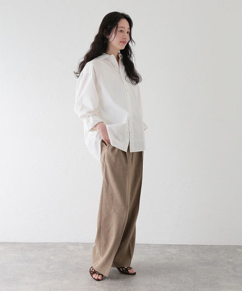 ブラウス シャツ 「BASERANGE/ベースレンジ」CLAUDE SHIRT シャツ レディースの画像