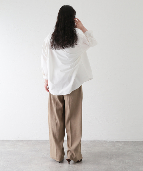 ブラウス シャツ 「BASERANGE/ベースレンジ」CLAUDE SHIRT シャツ レディースの画像