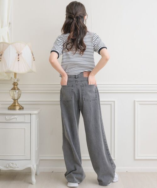 「ems excite」 デニムパンツ SMALL ブラック レディース_画像6