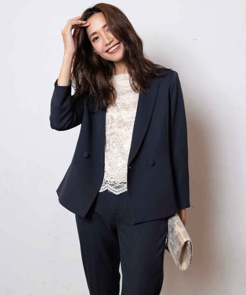 「DRESS LAB」 セットアップ S ブラック×ホワイト レディース_画像9