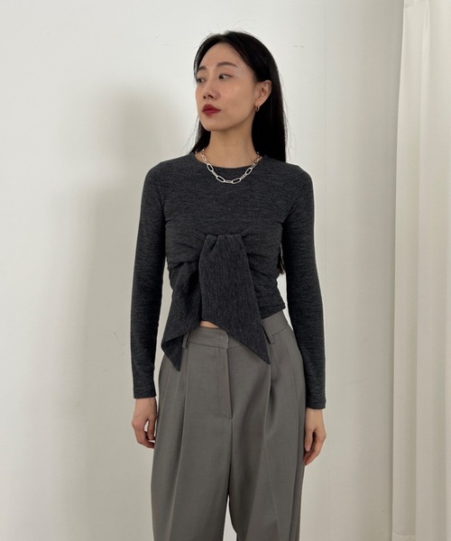 「Didot.showroom」 長袖カットソー FREE カーキ レディース_画像3