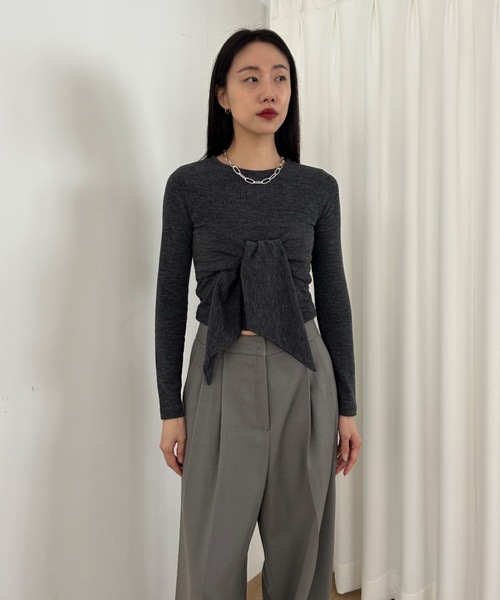 「Didot.showroom」 長袖カットソー FREE カーキ レディース_画像4