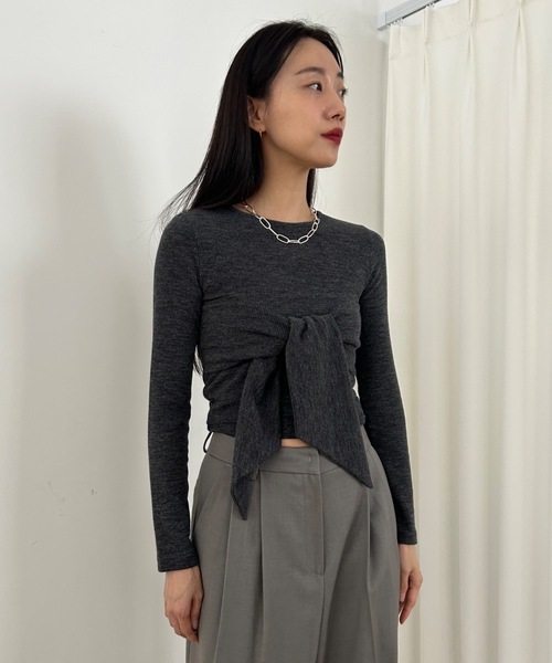 「Didot.showroom」 長袖カットソー FREE カーキ レディース_画像5
