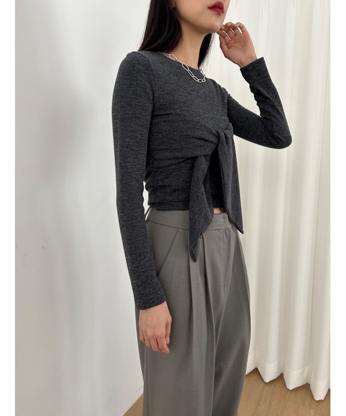 「Didot.showroom」 長袖カットソー FREE カーキ レディース_画像9