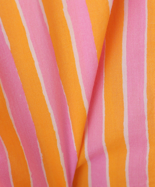 sara mallika（サラ マリカ） ブラウス シャツ Cotton Wave Stripe