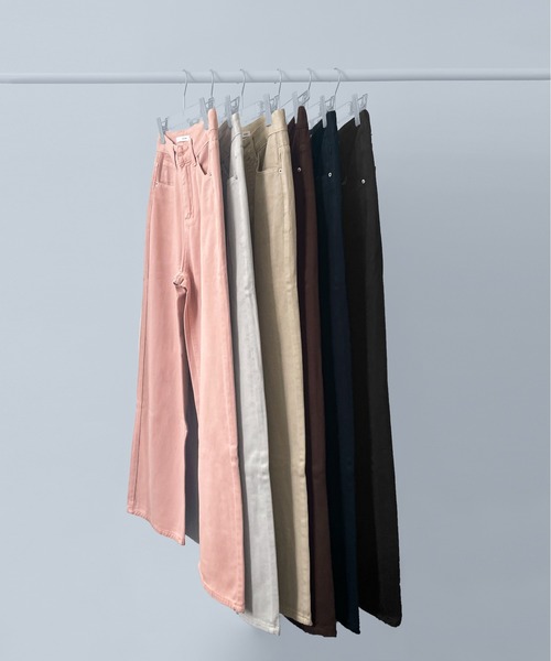 「on:nue」 パンツ MEDIUM ブラック レディース_画像4