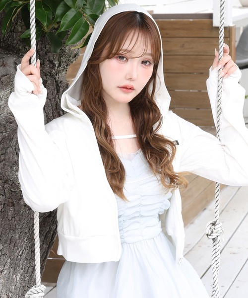 one after another NICE CLAUP uvカット パーカー 冷感 キラキラUV