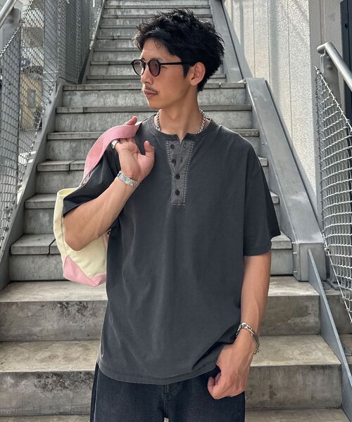 CIAOPANIC（チャオパニック） ヘンリーネック tシャツ ヴィンテージ