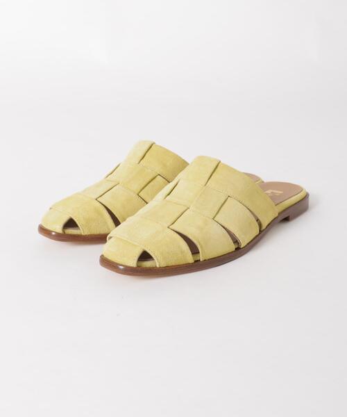 「PASCUCCI」 フラットサンダル 36 インディゴブルー レディース_画像3