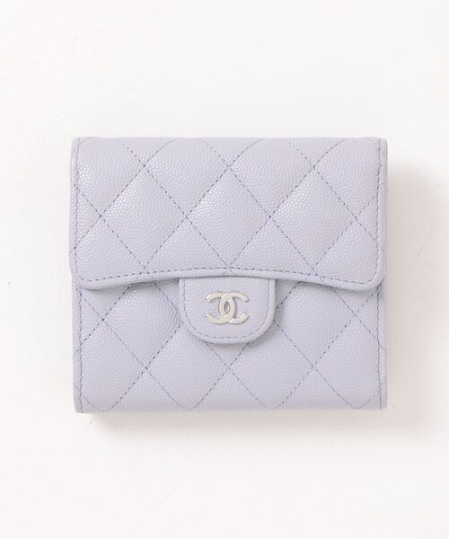 CHANEL（シャネル） マトラッセ キャビアスキン 三つ折り 財布