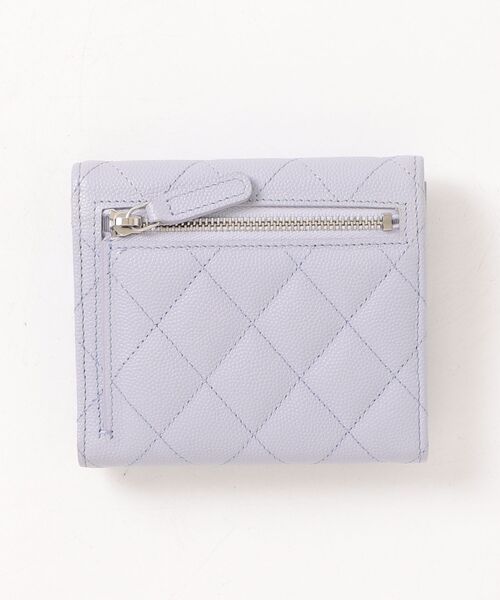CHANEL（シャネル） マトラッセ キャビアスキン 三つ折り 財布