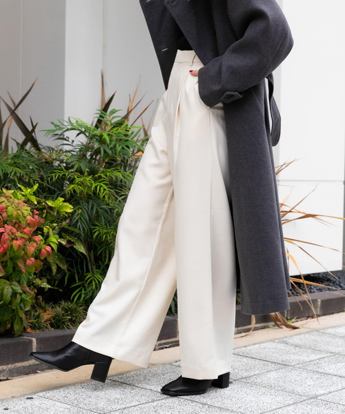 「SENSE OF PLACE by URBAN RESEARCH」 スラックス TALL チャコールグレー レディース_画像6