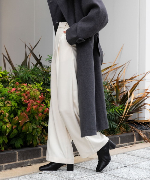 「SENSE OF PLACE by URBAN RESEARCH」 スラックス TALL チャコールグレー レディース_画像7